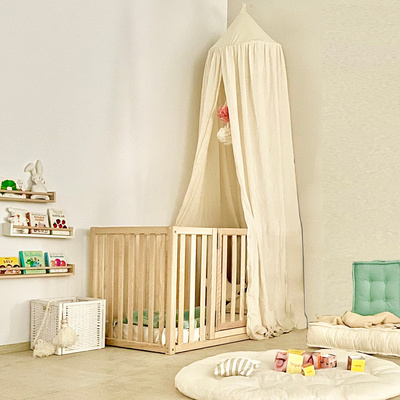 High Quality Kids Folding Wooden Fence Baby Playpen with Gate For Baby Child