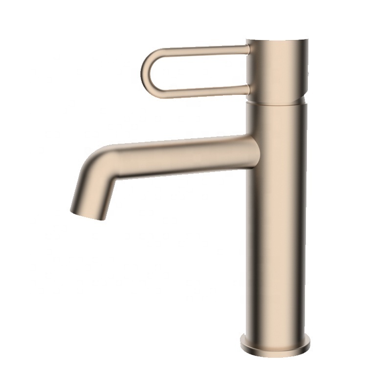 Chrome Brush Rose Gold Faucet Bathroom Basin Mixer Faucet For Hand Washing