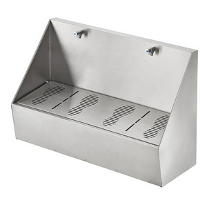 Custom Design Wudu Foot Wash Troughs Stainless Steel Muslim Wudu Sink For Public Foot Bath