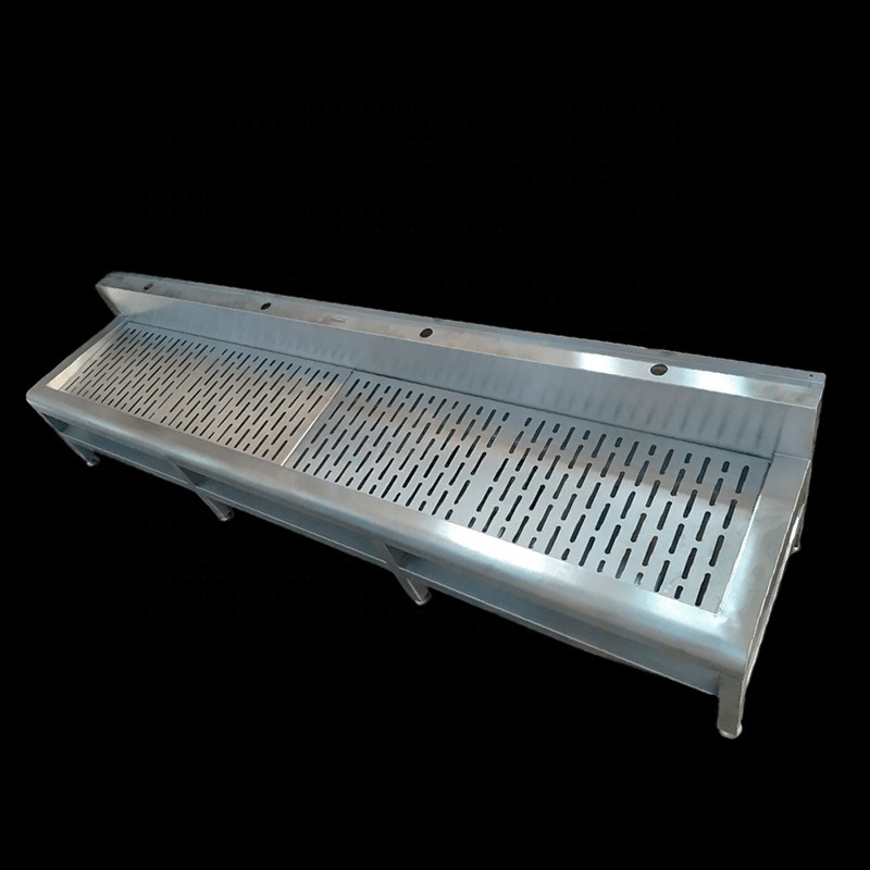 Custom Design Wudu Stainless Steel Wash Station Foot Spa Equipment Muslim Wudu Washing Sink