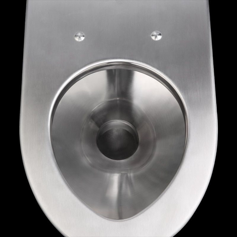 CE customized P trap wall hung toilet vandal resistant stainless steel toilet for jail