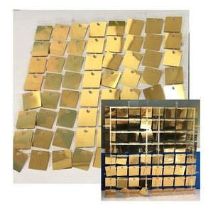 Grid sequin wall decorative shimmer panel