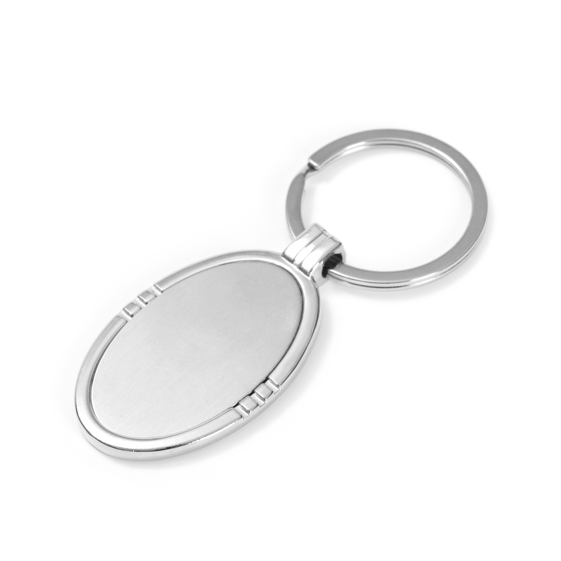 Business Gift Customization Handmade Engraved Custom Double Sided Word logo Blank Stainless Steel Blank Metal Keychain