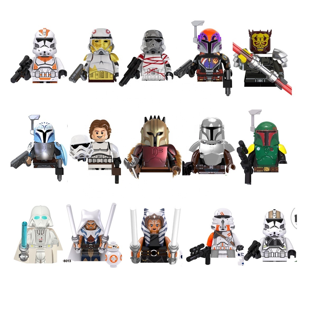 WM Blocks Star Clone Trooper Han solo Mandalorian Space war Building Blocks juguetes 2023 toys for kids Toys TV6109