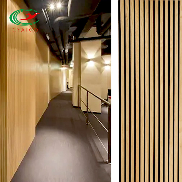 anti-fire wall and ceiling tiles mineria wooden fiber soundproofing acoustic wood panels for building noiseproof