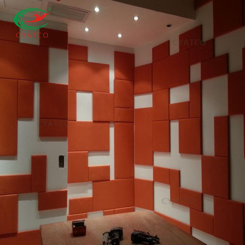 Fabric wrapped acoustic panel upholstered wall panels for recording room wall paneling wholesale