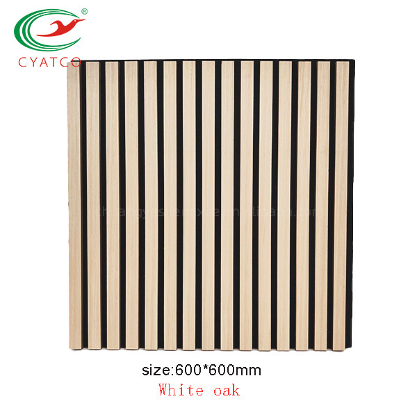 600*600mm Eco Friendly Akupanel Soundproof Wall Panels Wooden Acoustic Panels for Living Room Hotel Wood Wall Panel