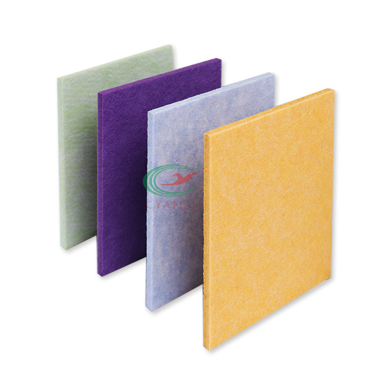 High Density Polyester Acoustic Panel Pet Drums Akoestische Panelen Felt Sound Absorbing Ceiling Acoustic Roof Panels