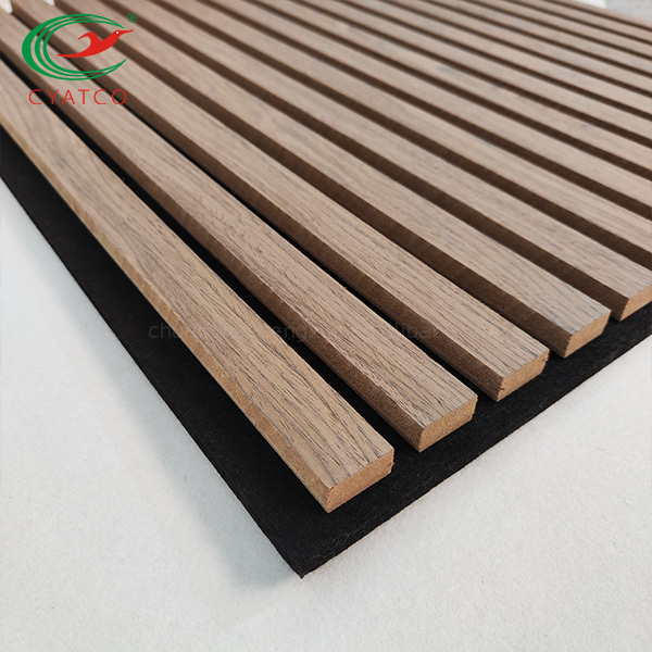 600*600mm Eco Friendly Akupanel Soundproof Wall Panels Wooden Acoustic Panels for Living Room Hotel Wood Wall Panel