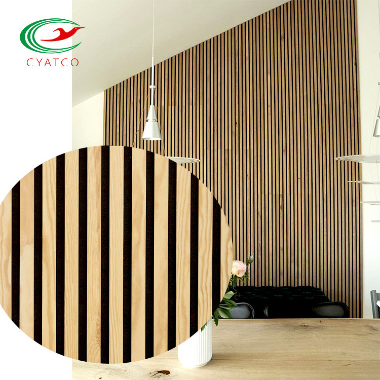 anti-fire wall and ceiling tiles mineria wooden fiber soundproofing acoustic wood panels for building noiseproof