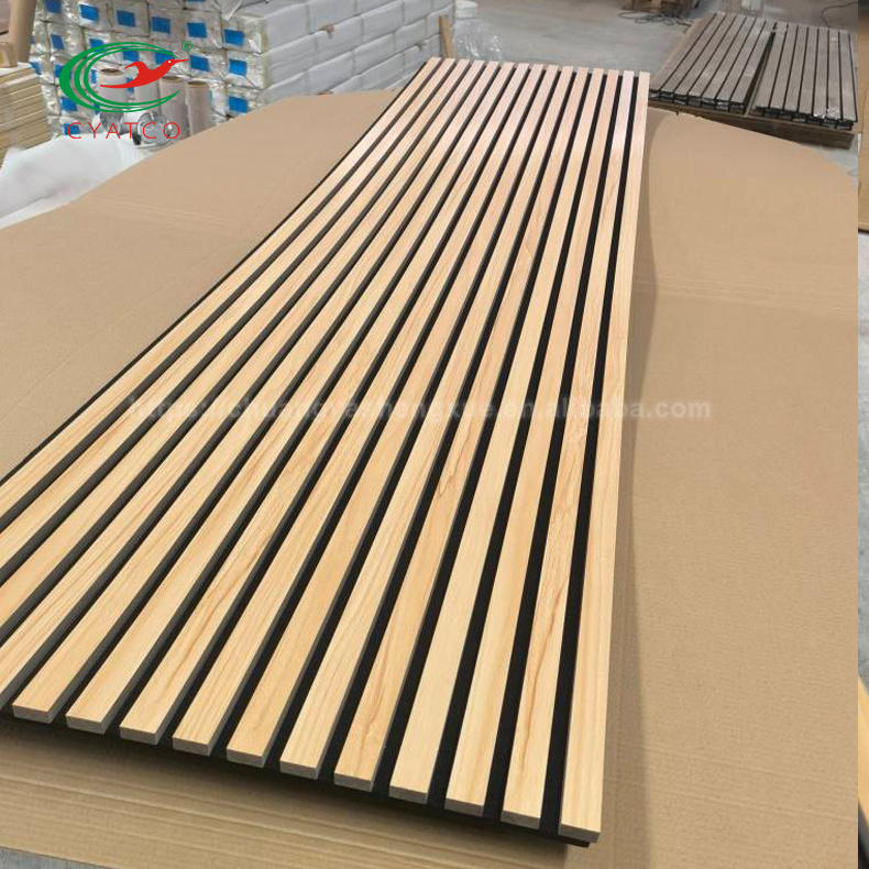 Custom Acoustic Booth Acoustic Panel Slatted Oak Wood Panel Oak Wooden Acoustic Ceiling Oak Wood Slats Solution Paneles Acusticos