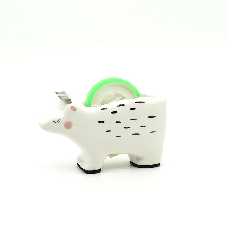 Ceramic hand painted Tape Dispenser - Elephant