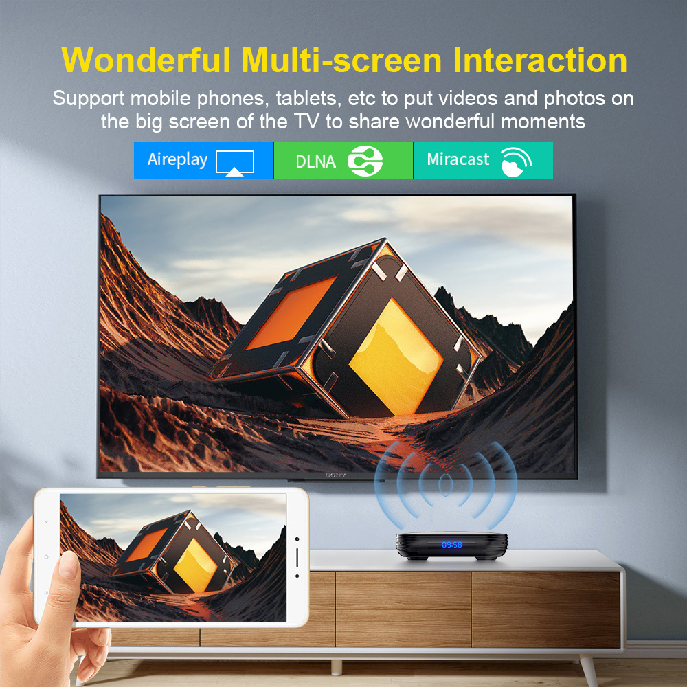 Manufacture 8K Full HD 1080p Dual Wifi  Allwinner H618 2GB 16GB 8K Mini 4GB 32GB 64GB  android 12 Smart Android TV Box