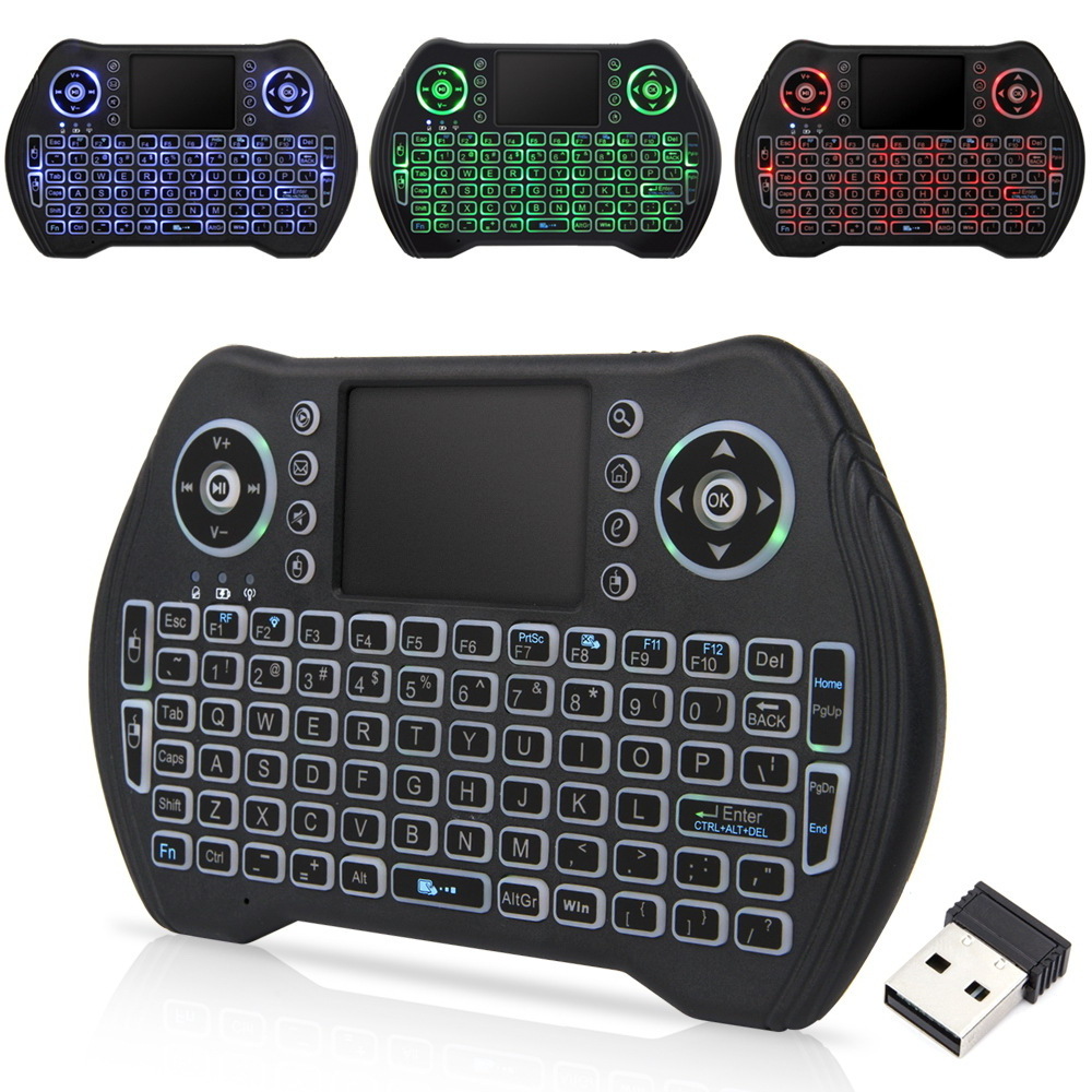 2023 Hot Selling Touch Pad Air Fly Mouse Backlight Mini Wireless Keyboard 2.4ghz Backlit Keyboard Usb Optical USB 2.0 Universal