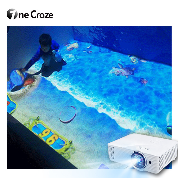 Sand Beach Floor Projection Pool Game System Indoor Interactive Projector Games Interactive Beach Playground For Kids