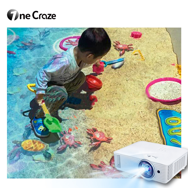 Sand Beach Floor Projection Pool Game System Indoor Interactive Projector Games Interactive Beach Playground For Kids