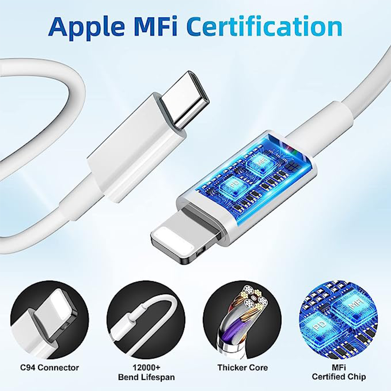 Charger Cables Mobile Phone Fast Charging Data Sync 20W PD 3A Type C to Type C Cable for Iphone 14 Pro Max 11 12 13 TPE CN;GUA