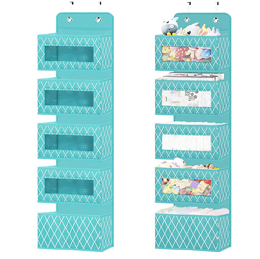 Living Room Bedroom Home Dorm Wall Over the Door Pockets Hanging Storage Door Closet Organizer