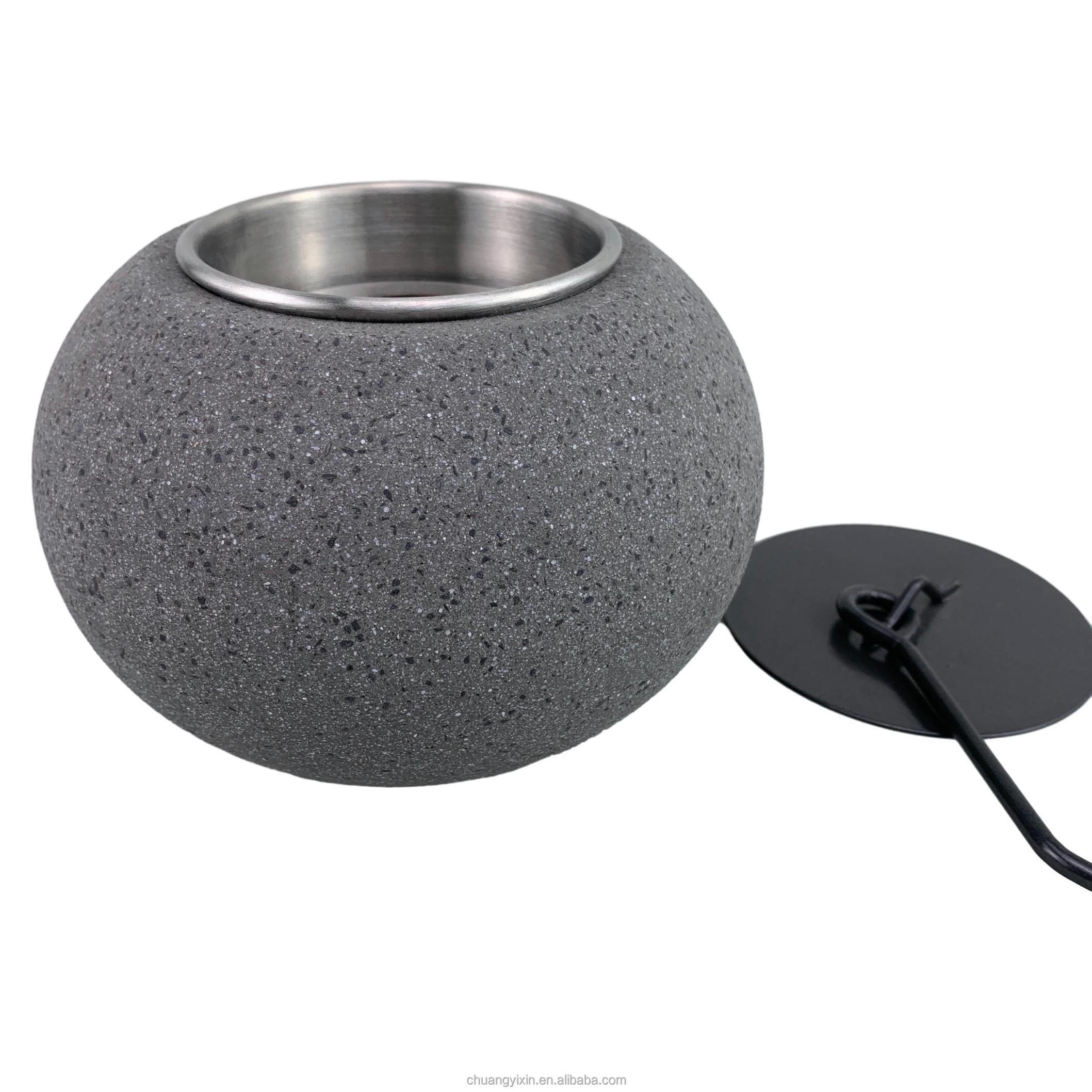 Customizable Portable Fireplace Concrete Outdoor Heater Bowl Small Round Fire Pit