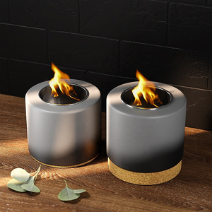 Factory Wholesale Color Change Cement Table Top Fire Pit Patio Outdoor Heater Smokeless Fireplace Ethanol Fire Pit