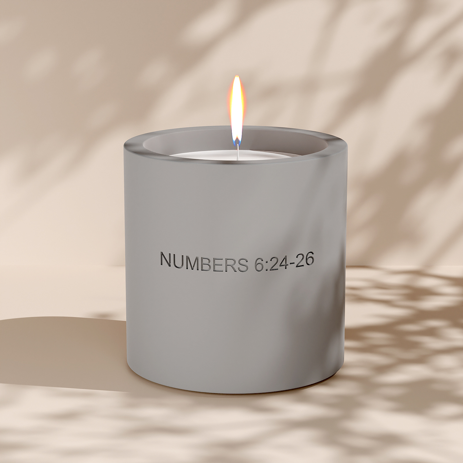 Wholesale Home Decoration Wedding Luxury Cylinder Modern Matte Concrete Candle Holder Vessels Custom Cement Candle Jar