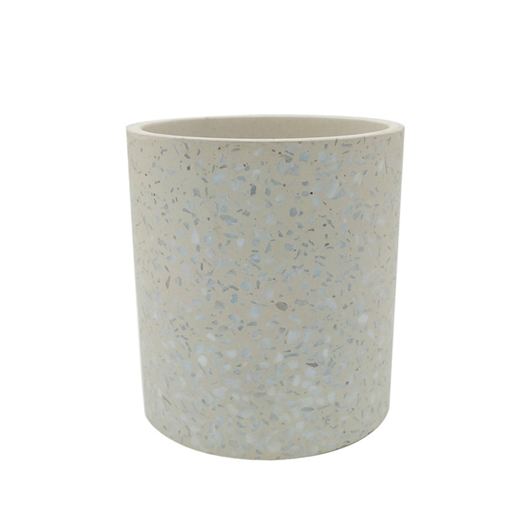 wholesale handmade superior quality marble terrazzo cement planter concrete pot