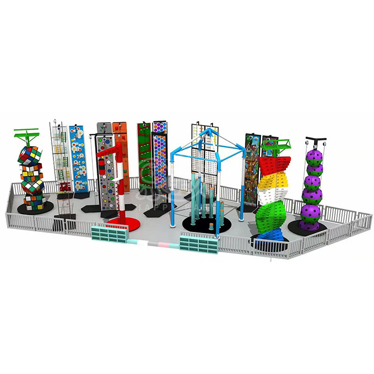 Colorful Amusement Adventure Climbing Game Equipment Rock Climbing Wall For Kids Indoor