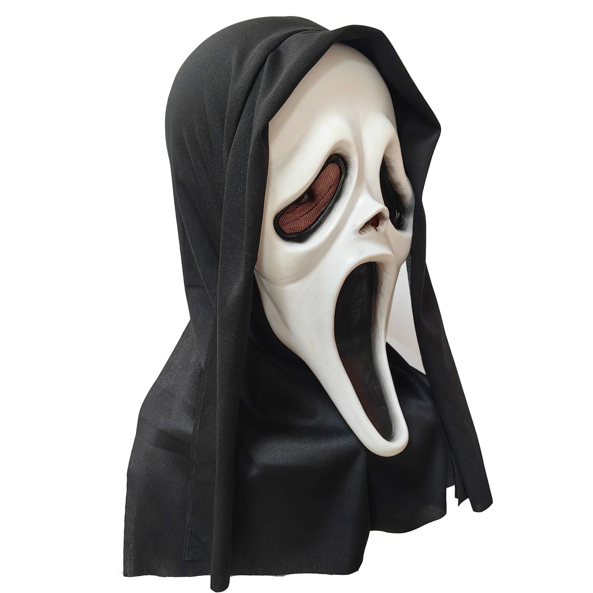 ISO 9001 Factory Halloween Ghost Mask Horror Movie Scream Full Head Masque Costume Latex Party Masks for Carnival