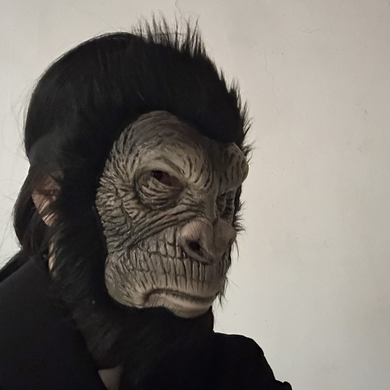 Hot Selling Latex  Monkey Mask For Carnival Party Masque Animal Costume Cosplay Pretty Vivid Rubber Gorilla Mask