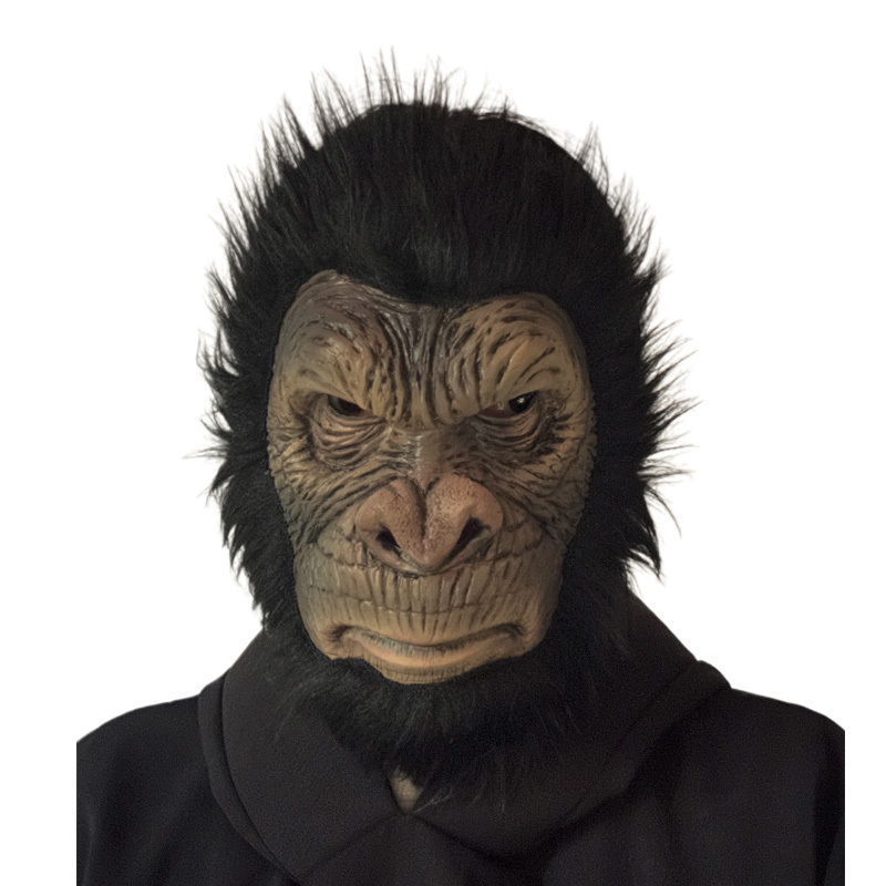 Hot Selling Latex  Monkey Mask For Carnival Party Masque Animal Costume Cosplay Pretty Vivid Rubber Gorilla Mask