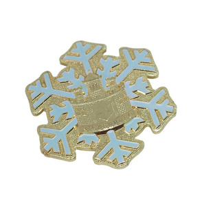 2D Gold Plating Color Medals Cheap Price Custom Design Snowflake Medallion