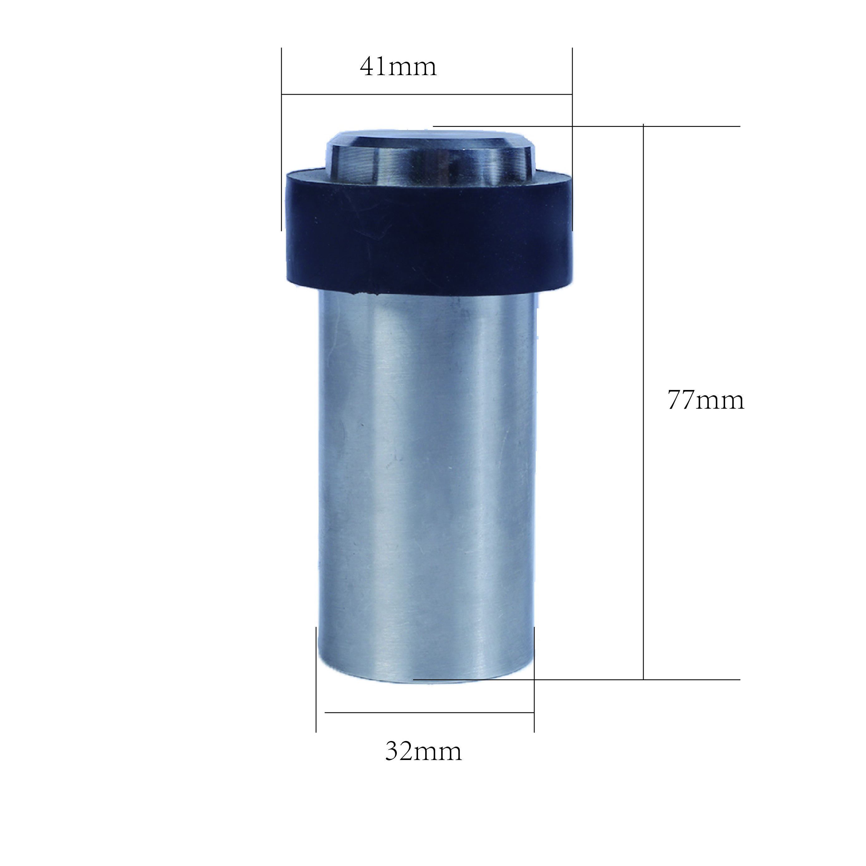 Hot sale Zinc alloy glass door stops the door rubber door to install a stop with stop latch and fixed cylinder for maindoor