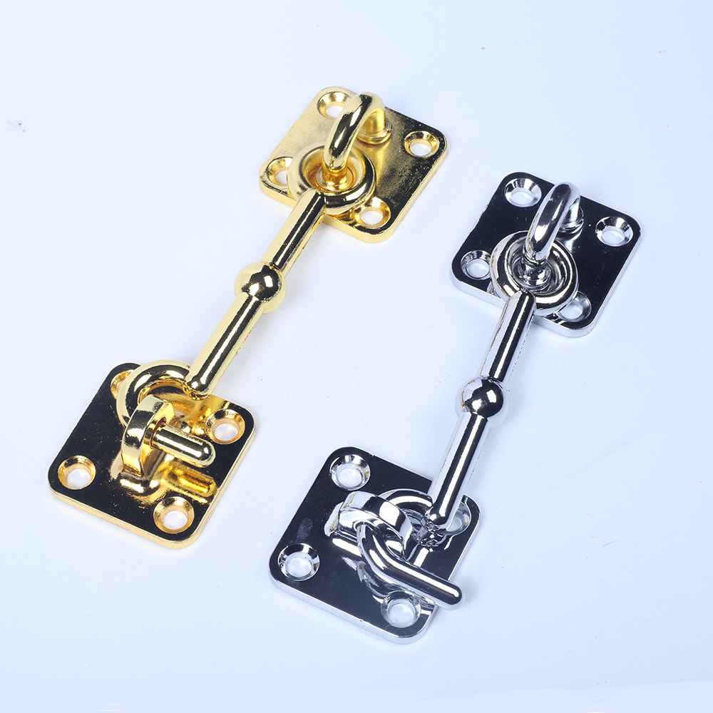 Gold Black White Window Accessories Hook Window Latches Hooks Privacy Hook And Eye Latch