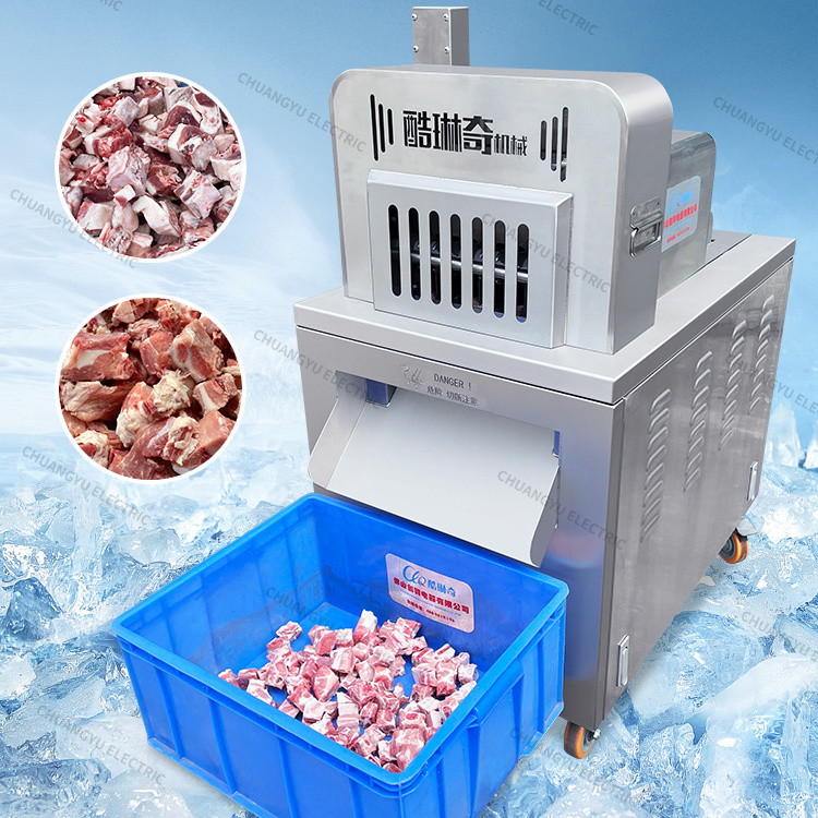 High Quality Frozen Meat Poultry Meat Beef Cube Cutting Slicer Machine Frozen Pork Meat Dicer