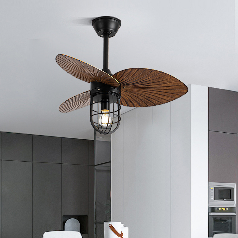 Home Restaurant Balcony Small Fan Lamp mini 32 inches 3 acrylic blades ceiling fan with remote control