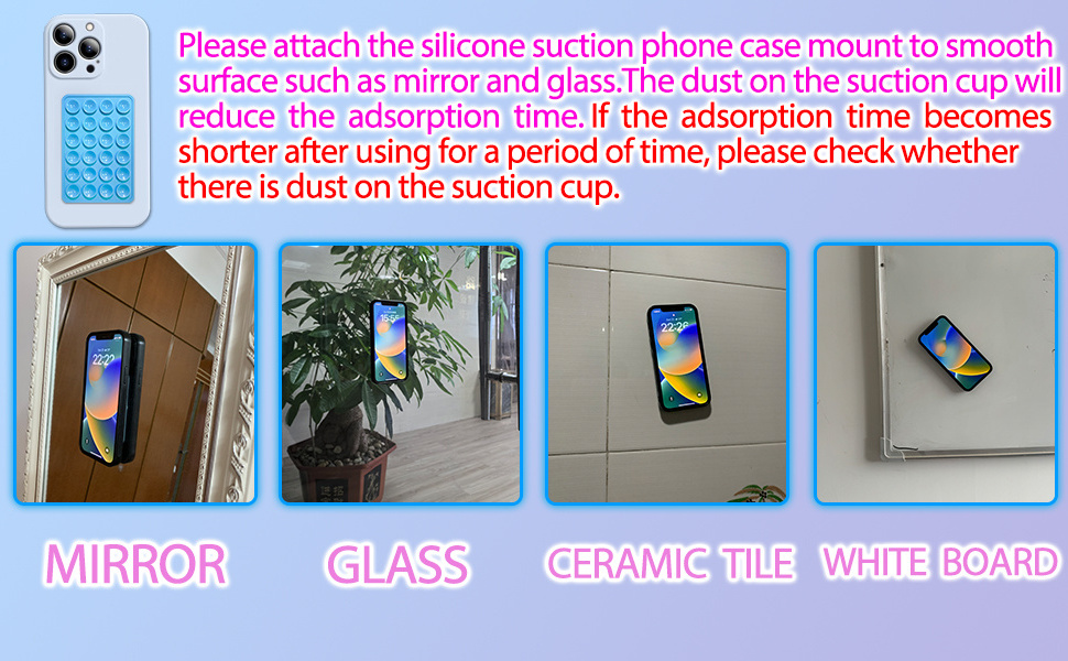 Sticky 2024 Grippy Suction Phone Case Phone Accessory Suction Adhesive Silicone Suction Cup Pads Mobile Phones for iPhone