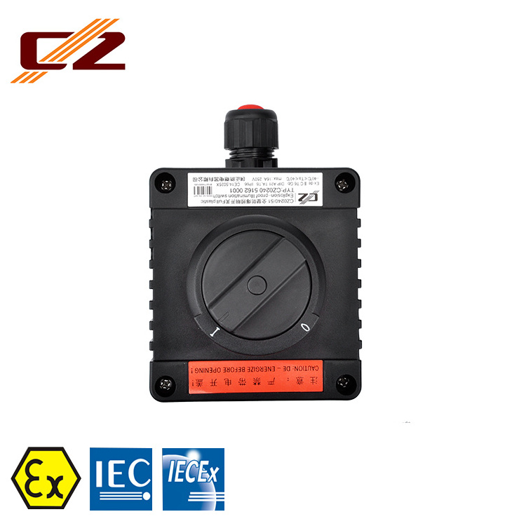 Certified IP66 Explosion-proof push button Illuminated Switch