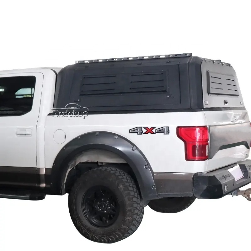 4x4 Waterproof Pickup Truck Canopy Cover Aluminium Hardtop Topper Camper for Dodge Ram1500 Ford F150 Raptor