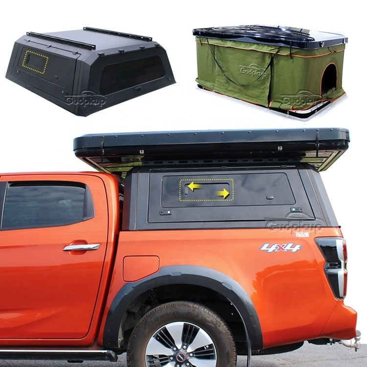 Steel 4X4 Pickup Canopy with roof rack Trunk bed Cover hardtop canopy for T60 Dmax Triton navara