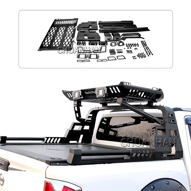 Pick Up 4X4 Sports Roll Bar with roof rack For Trucks Hilux Vigo Revo navara dmax np300 bt50