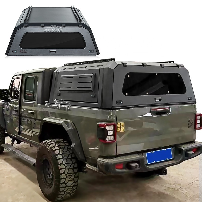 4x4 Steel Single Dual Pickup Truck Bed Hardtop Topper Canopy for Chevy Silverado 1500 GMC Sierra