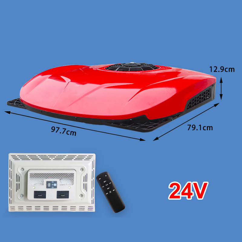 Hot Sale Integrated Roof Mounted DC 12v 24v  Electric Parking Air Conditioner For Car