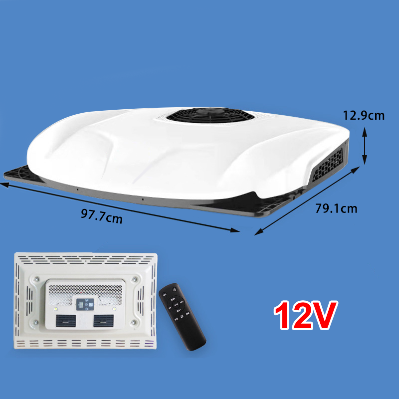 Hot Sale Integrated Roof Mounted DC 12v 24v  Electric Parking Air Conditioner For Car