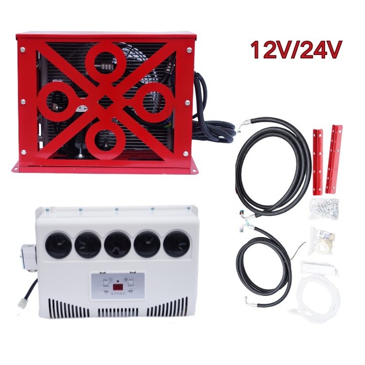 12v Mini Split RV Truck Air Conditioner For Bus RV Caravan Heavy Trucks Commercial Vehicles Trailers