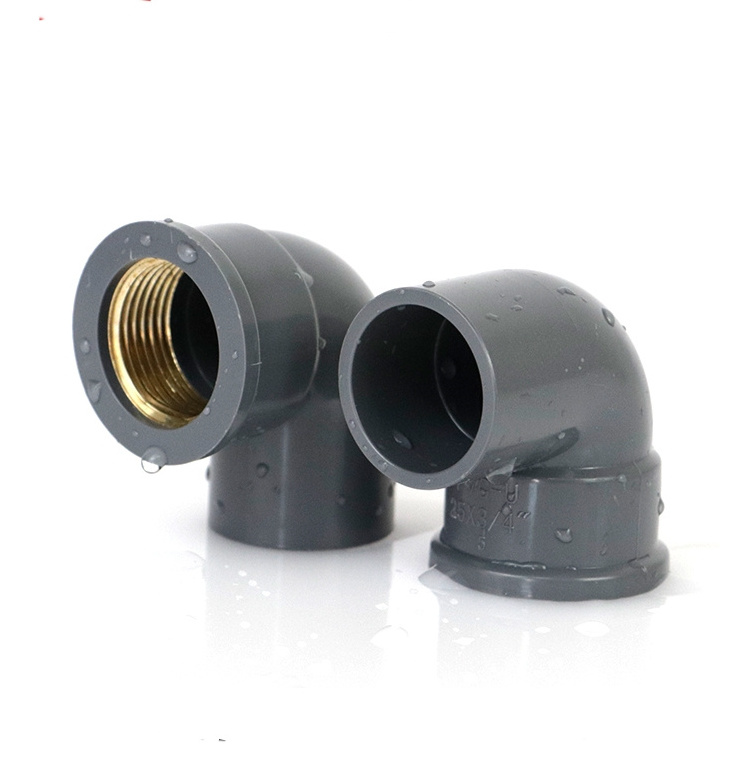 Copper Threaded Plastic CPVC 90 Degree Elbow DN15 DN20 DN25 Reduce Female Thread PVC Elbow Fittings