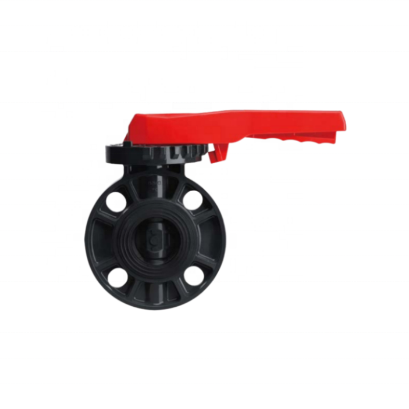 Lever Handle Plastic Butterfly Valve 3'' 4'' 5'' 6'' 2 inch 8 Inch UPVC Manual Butterfly Valve For Agricultural Irrigation