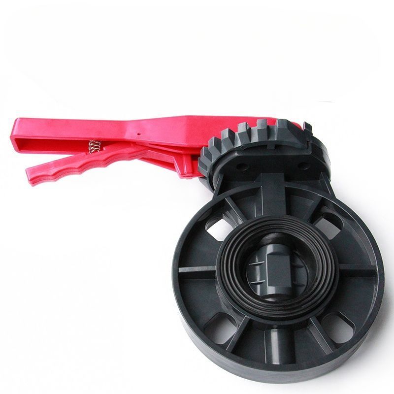 Lever Handle Plastic Butterfly Valve 3'' 4'' 5'' 6'' 2 inch 8 Inch UPVC Manual Butterfly Valve For Agricultural Irrigation