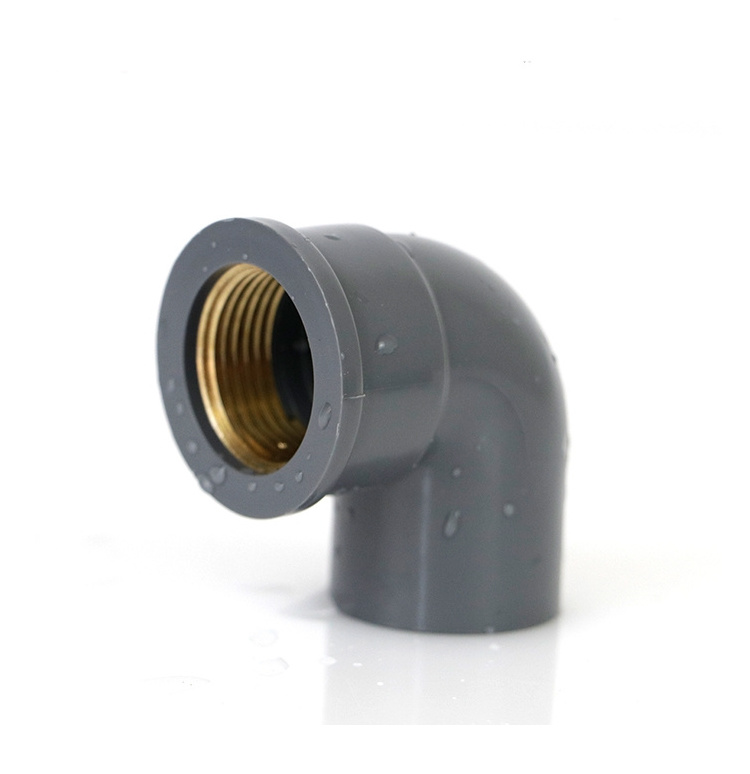 Copper Threaded Plastic CPVC 90 Degree Elbow DN15 DN20 DN25 Reduce Female Thread PVC Elbow Fittings