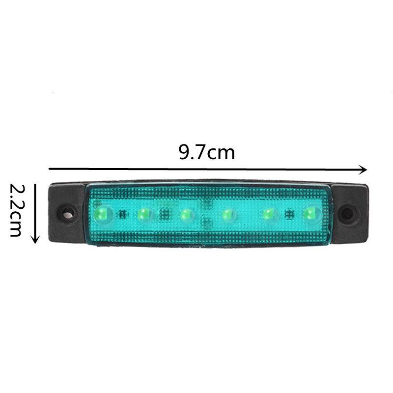 wholesale 12v 24v Little long 6 led light truck trailer side marker light indicators lights