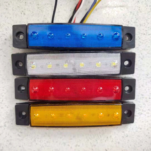 wholesale 12v 24v Little long 6 led light truck trailer side marker light indicators lights